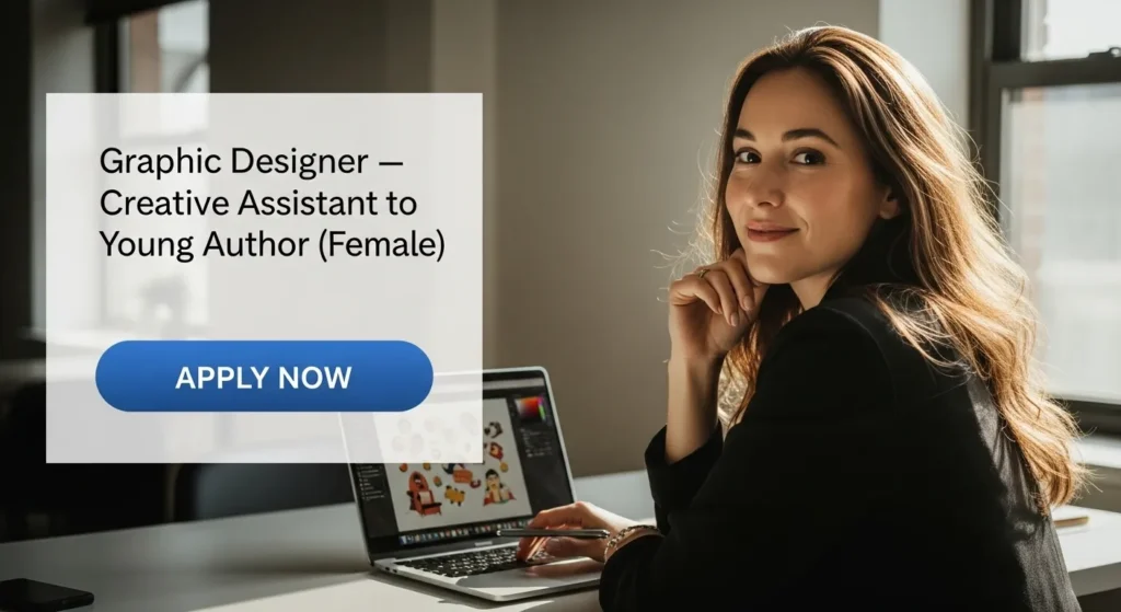 Graphic Designer — Creative Assistant to Young Author (Female)