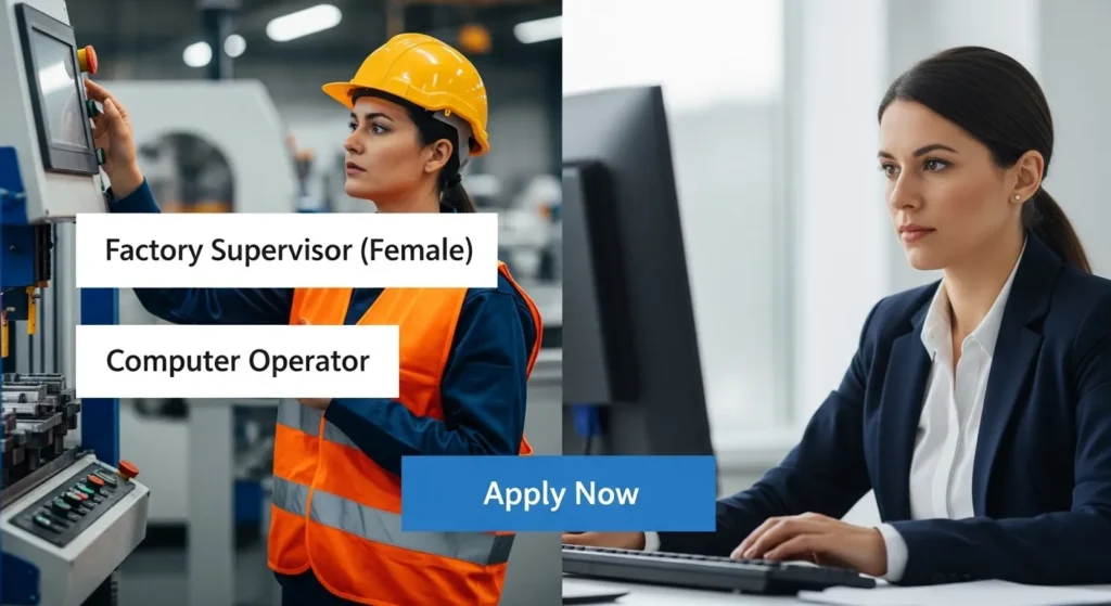 Factory Supervisor (Female) — Computer Operator