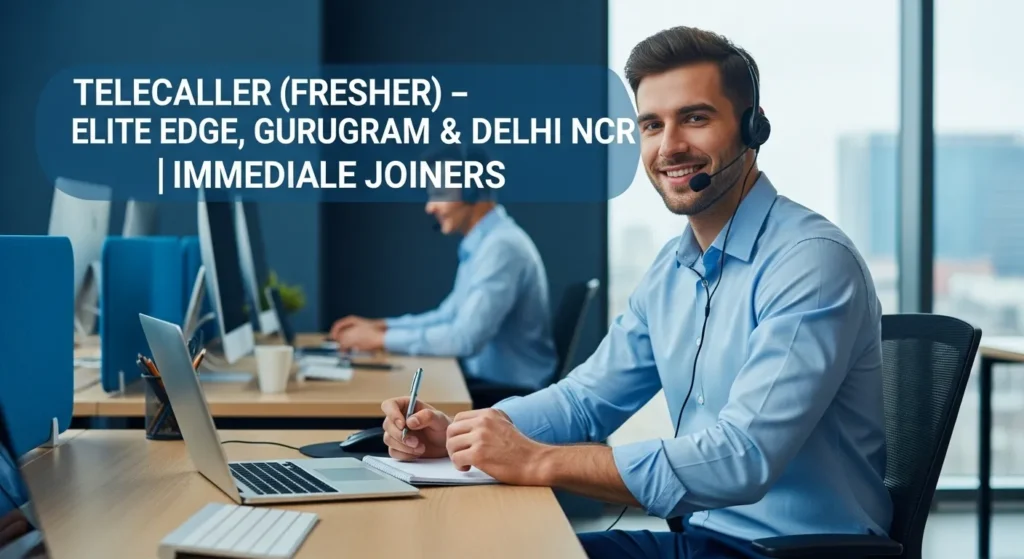 Telecaller (Fresher) – Elite Edge, Gurugram & Delhi NCR | Immediate Joiners