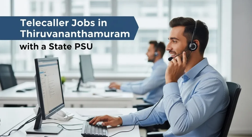 Telecaller Jobs in Thiruvananthapuram with a State PSU