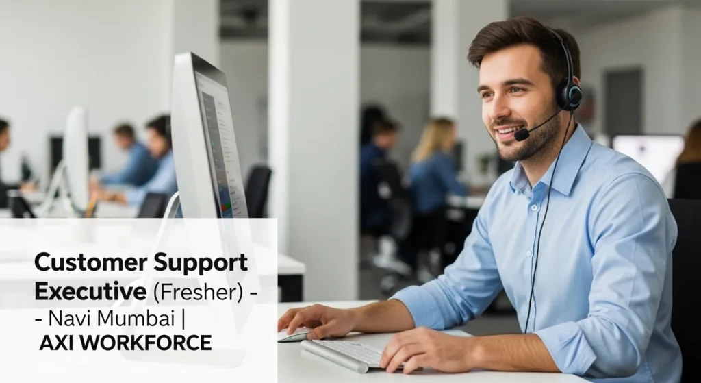 Customer Support Executive (Fresher) – Navi Mumbai | AXI WORKFORCE