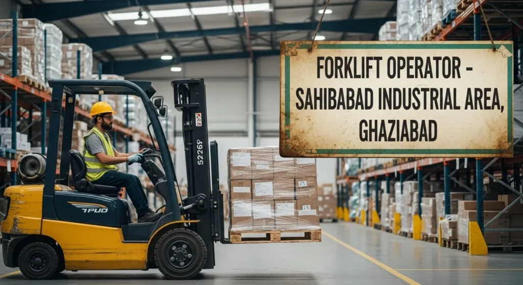 Forklift Operator (Newspaper Reels) – Sahibabad Industrial Area, Ghaziabad