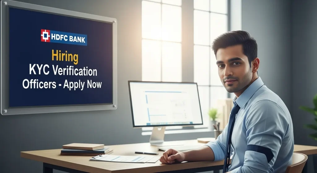 HDFC Bank Hiring KYC Verification Officers – Apply Online