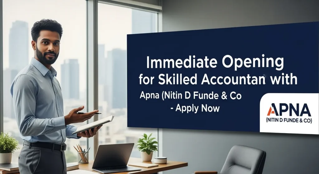 Immediate Opening for Skilled Accountant with Apna (Nitin D Funde & Co