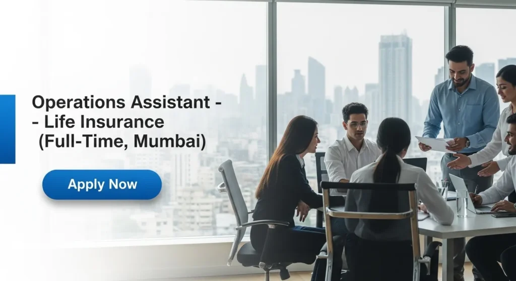 Operations Assistant – Life Insurance (Full-Time, Mumbai)