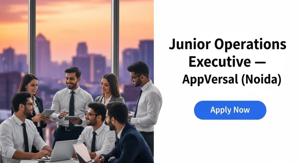 Junior Operations Executive — AppVersal (Noida)