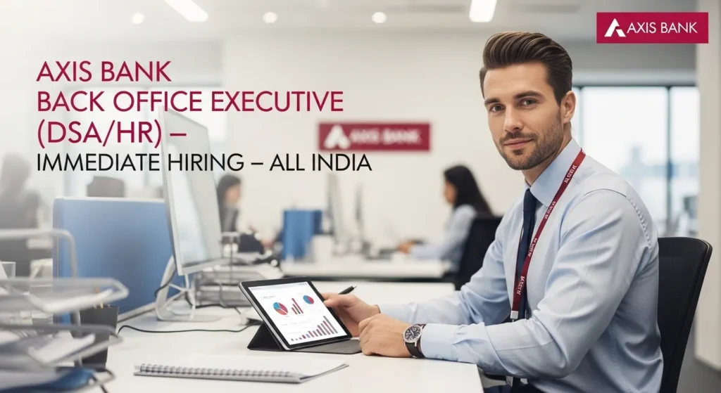 Axis Bank Back Office Executive (DSA/HR) — Immediate Hiring — All India