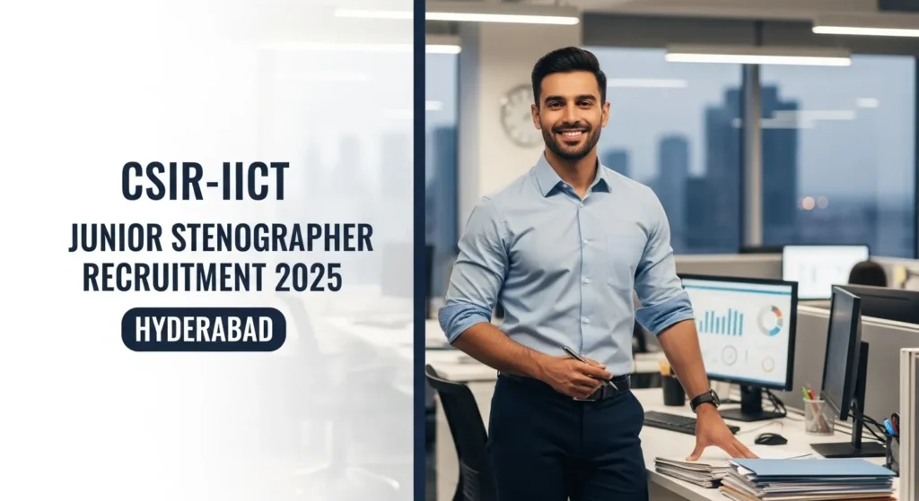 CSIR-IICT Junior Stenographer Recruitment 2025 Hyderabad