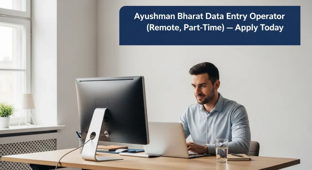 Ayushman Bharat Data Entry Operator (Remote, Part-Time) — Apply Today