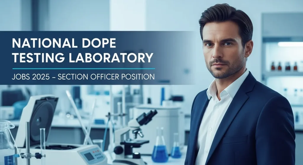 National Dope Testing Laboratory Jobs 2025 – Section Officer Position
