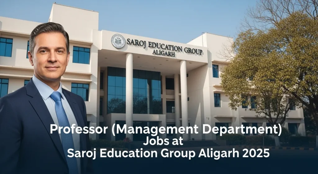 Professor (Management Department) Jobs at Saroj Education Group Aligarh 2025