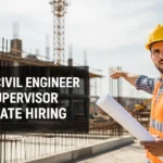 Junior Civil Engineer – Site Supervisor  | Immediate Hiring